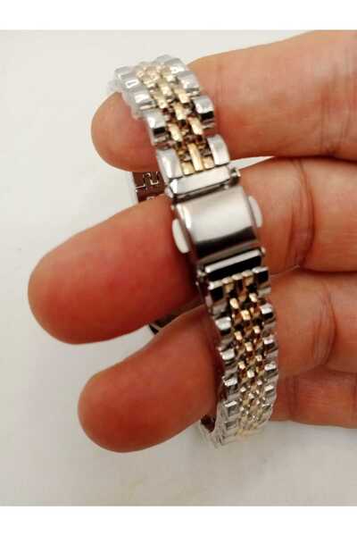 Brality Rolexi Vintage Model Women's Wristwatch, Retro Steel Gold-Silver Color Band