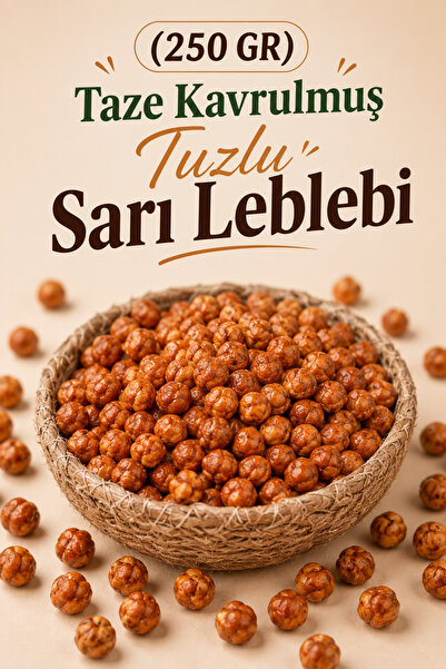 ÜLKÜ KURUYEMİŞ (250 GR) Taze Kavrulmuş Tuzlu Sarı Leblebi Hediyelik Atıştırma...