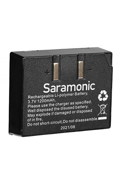 Saramonic Μπαταρία για WiTalk BP, 1200mAh, 3,7V, 44 × 36 × 14 mm, Μαύρο