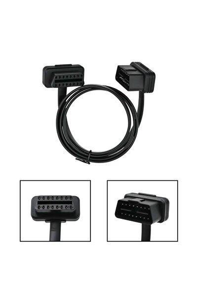 Choice 100cm ExtensionCable 30/60/100CM Flat+Thin As Noodle 16 Pin Socket OBD...