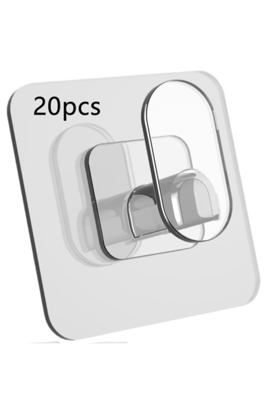 Choice L Enlarge 20Pcs Extra Large and Thick Strong Adhesive Hooks, Bathroom ...