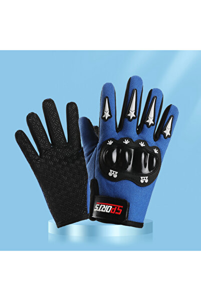 Choice4 full blue Cycling Kids Gloves for Boys Girls Hard Shell Protective Gl...
