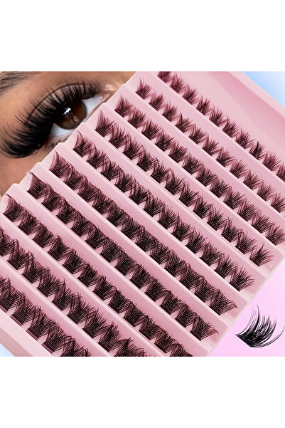Choice1 A01 120Pcs Natural Eyelash Cluster Set, D Curl 8–16mm Mixed Length, S...