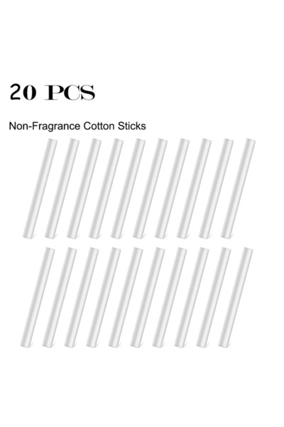 Choice1 20pcs 7X73mm Perfume-Less Cotton Stick Non-Fragrance Cotton Core For ...