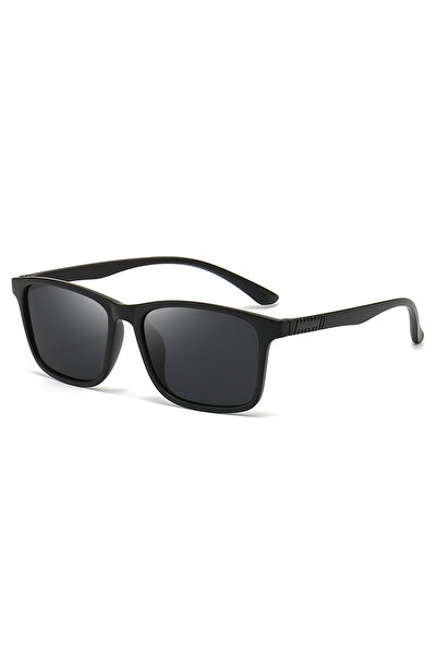 Choice Black 1/6PCS Fashion Vintage Check Square Sunglasses Uv400 Protection ...