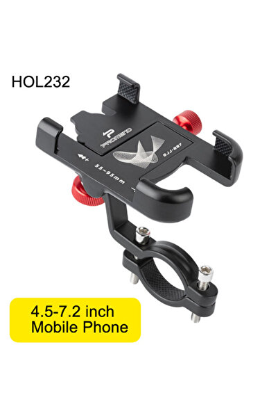 Choice HOL232 NEWBOLER MTB Phone Mount Stand Bicycle Holder 360° Rotatable Al...