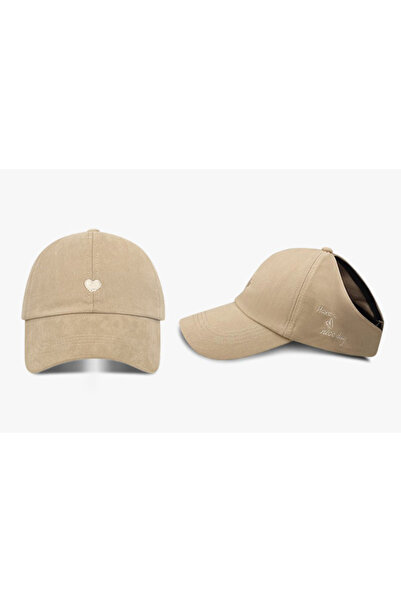 Choice3 khaki Summer Baseball Cap Breathable Women High Ponytail Outdoor Spor...