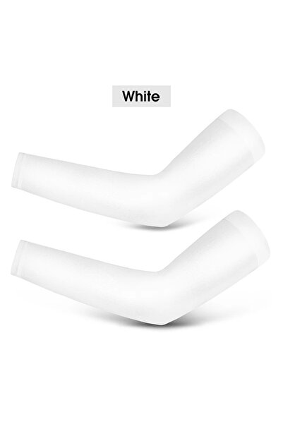 Choice One Size white Comfort Fit Ice Fabric Arm Sleeves Breathable Quick-Dry...