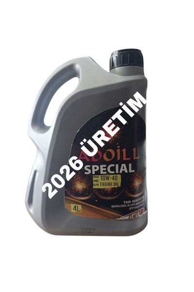 Adoil ADOİLL 10W40 4LT VE YAĞ KATKISI HEDIYE 2024 ÜRETİM