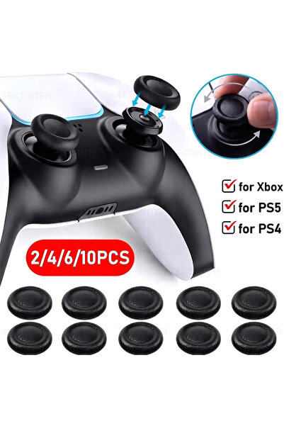Choice for PS4 PS5 2PCS 2/6/10PCS Joystick Replacement Caps for PlayStation 5...