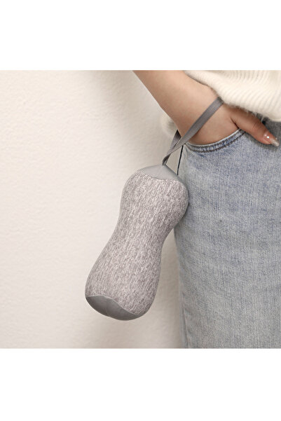 Choice Light Grey Mini Neck Pillow Portable U-shaped Pillow, Adult Travel Bac...
