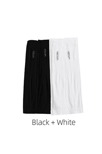 choice2 Black and White Summer Thin Cycling Ice Silk Sleeves for Men and Wome...