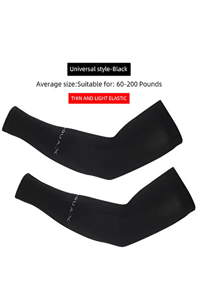 Choice Black Summer Ice Silk Sports Arm Cover Cycling Sunscreen and UV Protec...