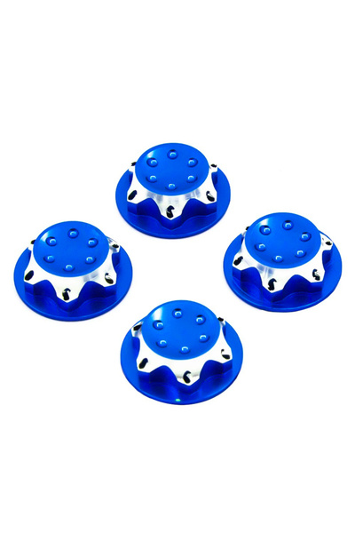 Choice Blue 4pc/lot Aluminium Wheel Hub Cover Antidust Cover 17mm HEX Nut For...