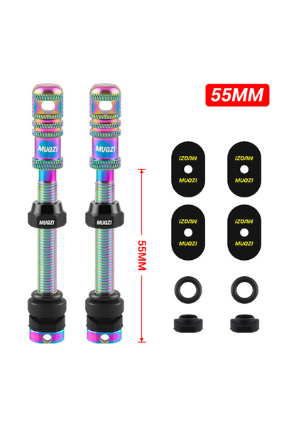 choice2 55mm Colorful MUQZI Tubeless Presta Valve Stem 45/55/65/75/85/100mm S...