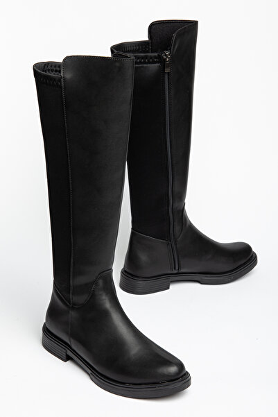 Bilalim Shoes Fabric Knee-High Boots