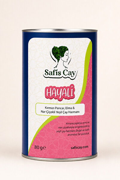 Safiş Çay Hayali 80 gr | Pancar, Elma & Nar Çiçekli Yeşil Çay | Ferah İçim