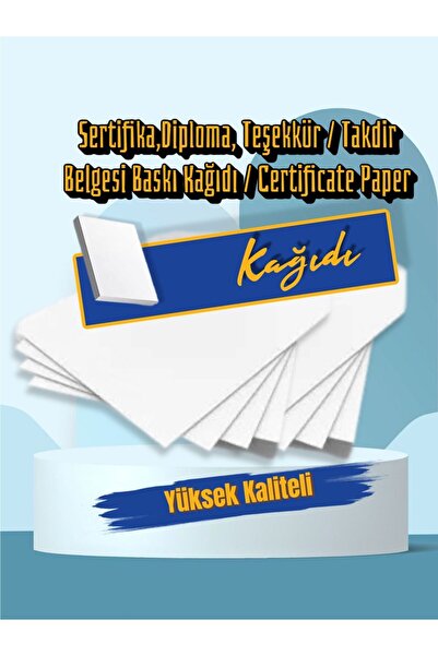 orbak A4 Mat Kuşe 10'lu | Sertifika, Diploma, Teşekkür/Takdir Belgesi Baskı K...