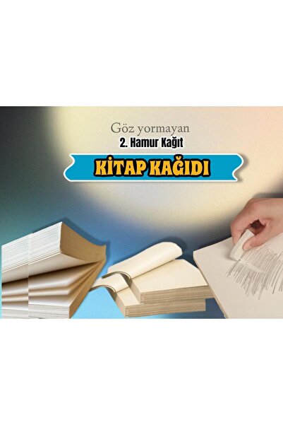 Orbak Kağıt A4 Kitap Kağıdı 2. Hamur Kağıt Göz Yormayan Kağıt 65 gram 100 Ade...