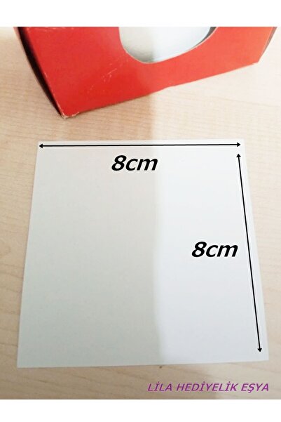 Genel Markalar 1 Adet X 500 Yaprak Küp Not Kağıdı 8x8 Cm / Not Kağıdı / Küp Blok Not / 1x500 Yaprak Not Kağıdı