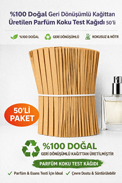 Orbak Kağıtçılık Doğal Geri Dönüşümlü Kağıttan Üretilen Parfüm Koku Test Kağı...