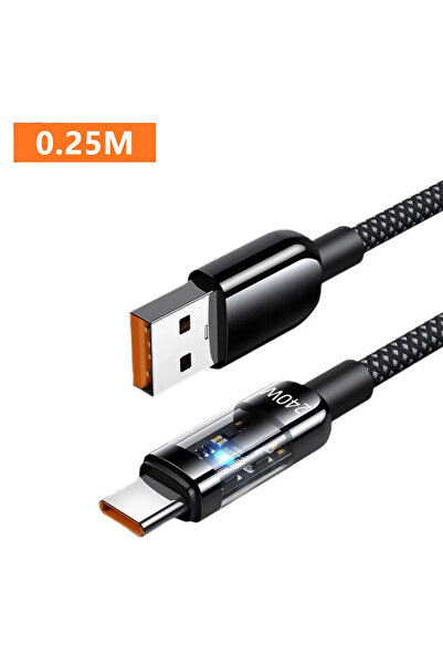Choice Type-C to USB-A 0.25M NNBILI 240W Quick Charging USB C Cable Nylon Bra...