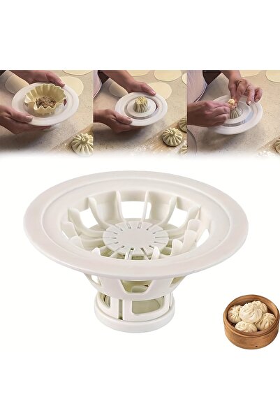 Choice1 White Adjustable Plastic Steamed Stuffed Bun Mold, Suitable for Homem...