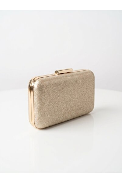 selma demir Sıvama Model Gold Zincir Askılı Clutch Kadın Çanta