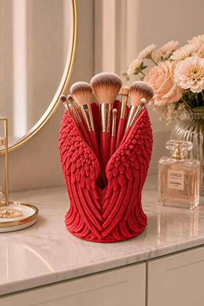 Belupa Angel Winged Decorative Makeup Brush Holder Organizer Pen Holder 14 cm