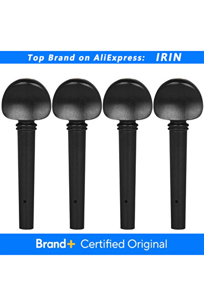 Choice IRIN 4Pcs/Set Viola Tuning Pegs Ebony Tuner Knobs Open Hole Viola Tuni...