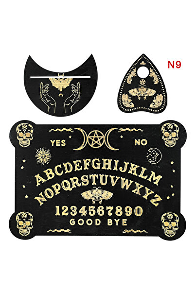 Choice 9 12inch Wooden Divination Pendulum Board Engraved Magic Ouija Metaphy...