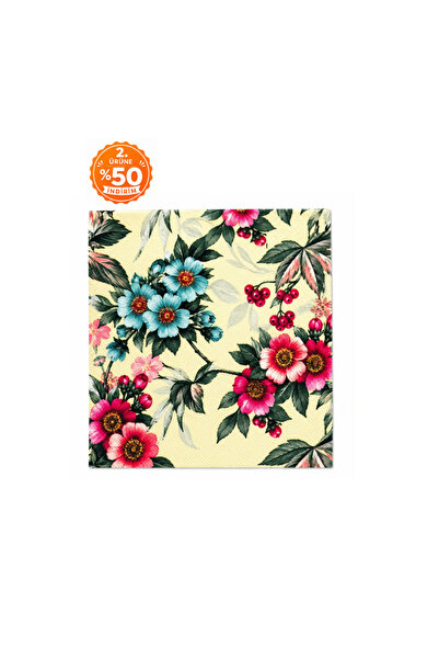 homvira 🌸   Patterned Napkin Set of 20 |   Decorative Paper Napkin |   Flora...