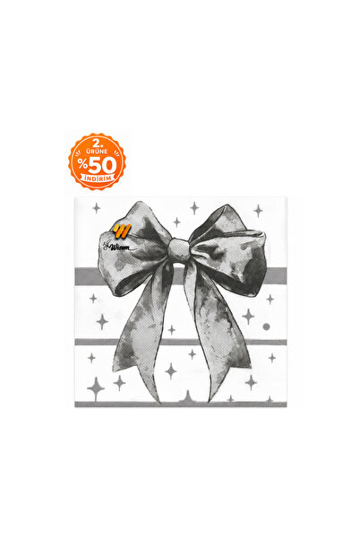 homvira 🎀   Bowknot Patterned Napkins 1 Pack (20 Pieces) |   Stylish and Dec...