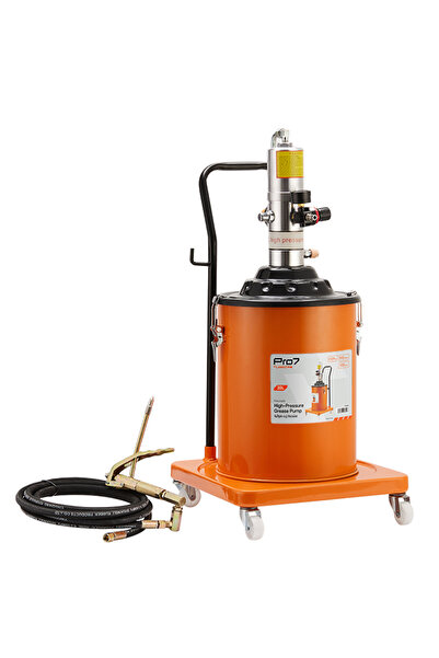 Lawazim Pro7 Pneumatic High Pressure Grease Pump 12L - Air Operated Mobile Lu...