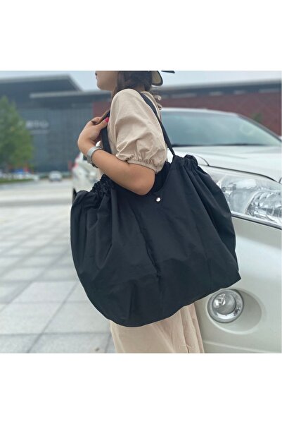 Choice1 collapsible Black Fashion Foldable Shopping Bag Environmental Protect...