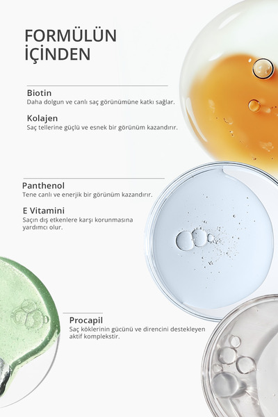 Lien Beaute Yao Root Saç ve Saç Derisi Besleyici Dökülme Karşıtı Güçlendirici Canlandırcı Serum Biotin Procapil Kolajen