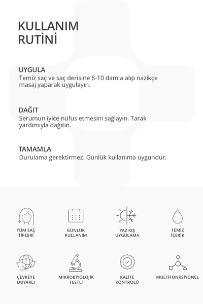 Lien Beaute Yao Root Saç ve Saç Derisi Besleyici Dökülme Karşıtı Güçlendirici Canlandırcı Serum Biotin Procapil Kolajen
