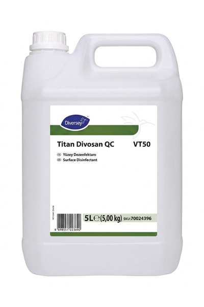 Diversey Titan Divosan QC VT50 Açık Alan Yüzey Dezenfektanı 5L