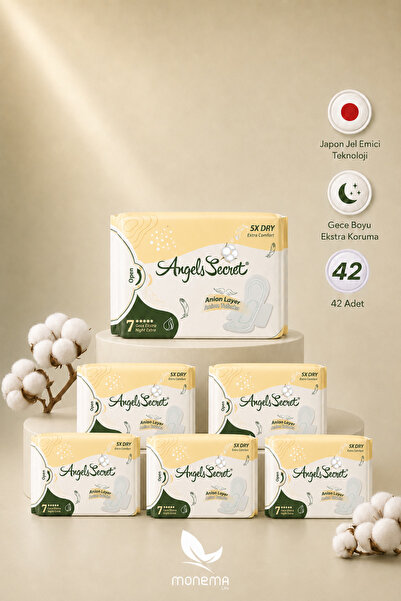 Angels Secret Gece Extra Pedi 6’li Paket 42 Adet – Ultra İnce Japon Jel Emici...