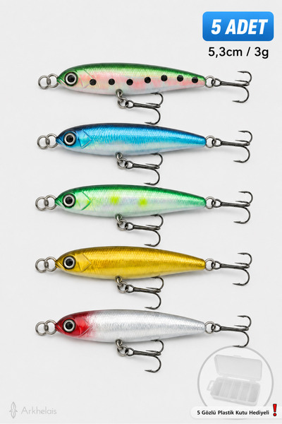 Arkhelais Minnow Suni Balık Yemi 5,3 cm 3 gr - Levrek Alabalık Tatlı Su Levre...