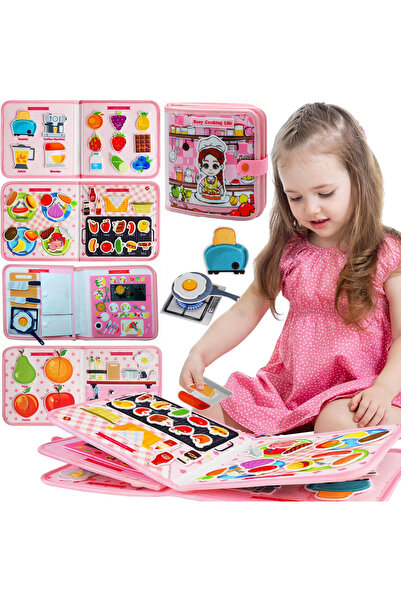 Choice Cooking Book Toddler Busy Board Montessori Toys Busy Book Educational ...
