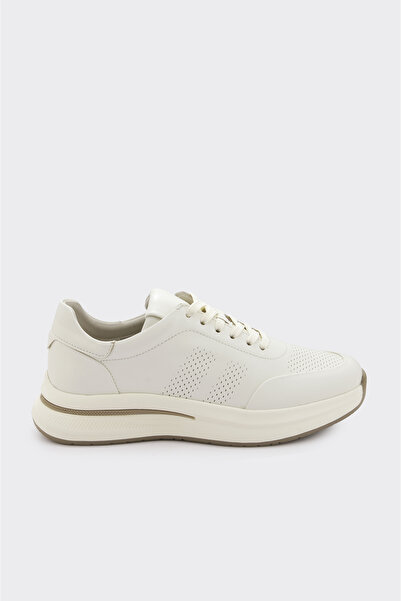 derinet Hakiki Deri Bağcıklı Erkek Sneaker