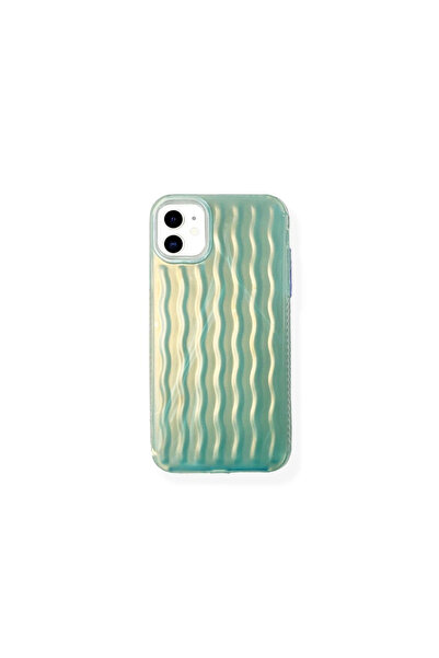 Miscase İphone 14 Pro Max Dalgalı Kabartmalı Silikon Wave Telefon Kapak