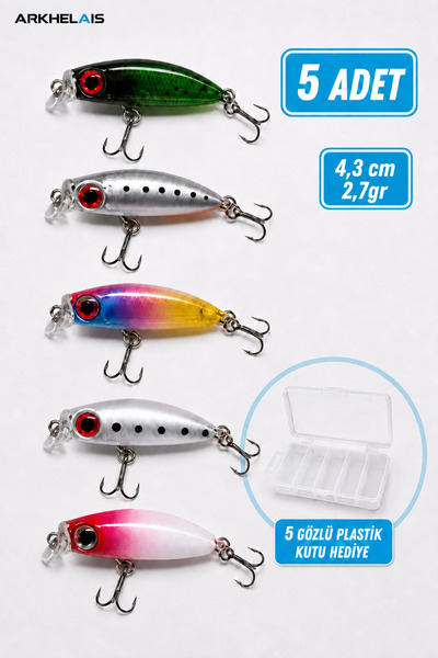 Arkhelais Minnow Suni Balık Yemi 4,3 cm 2,7 gr - Levrek Alabalık Tatlı Su Lev...