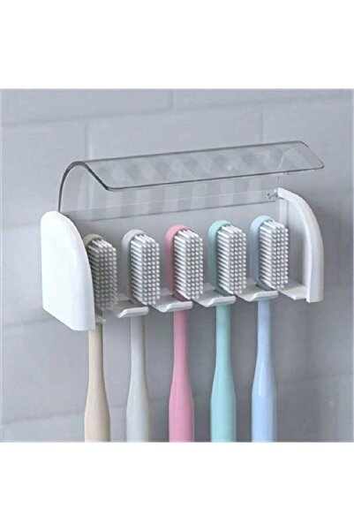 Choice 1pc 1pc Punch-Free Wall-Mounted Toothbrush Holder, Toothpaste Holder, ...