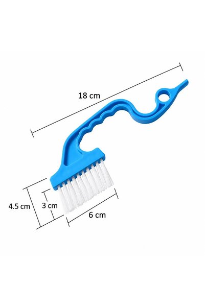 jetfast 2Pcs 18cm Edge Cleaning Brush and Scraper Detail Cleaning Car and Bathroom Brush