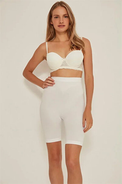 Veraura Lifestyle White Mi 3005 Soft Long Leg Boxer Corset