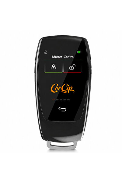 CerCip Smart Car Key with 799 Display Black, Keyless Entry Activation, 4 butt...