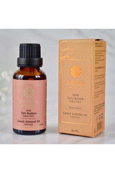 Densa Essential %100 Saf ve Doğal Tatlı Badem Yağı Soğuk Sıkım 30 ml