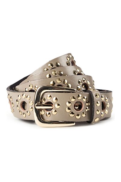 b.belt Opasok s cvočkami z pravej kože